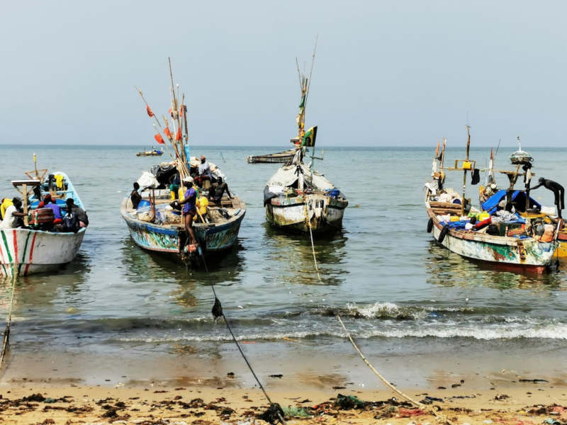 Marché de Mbour et l'arrivée des pêcheurs
